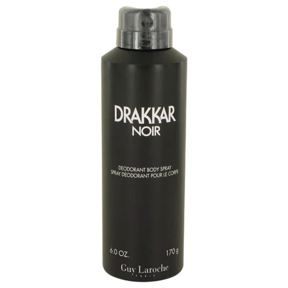 PACK OF TWO Drakkar Noir by Guy Laroche Deodorant Body Spray 6 oz